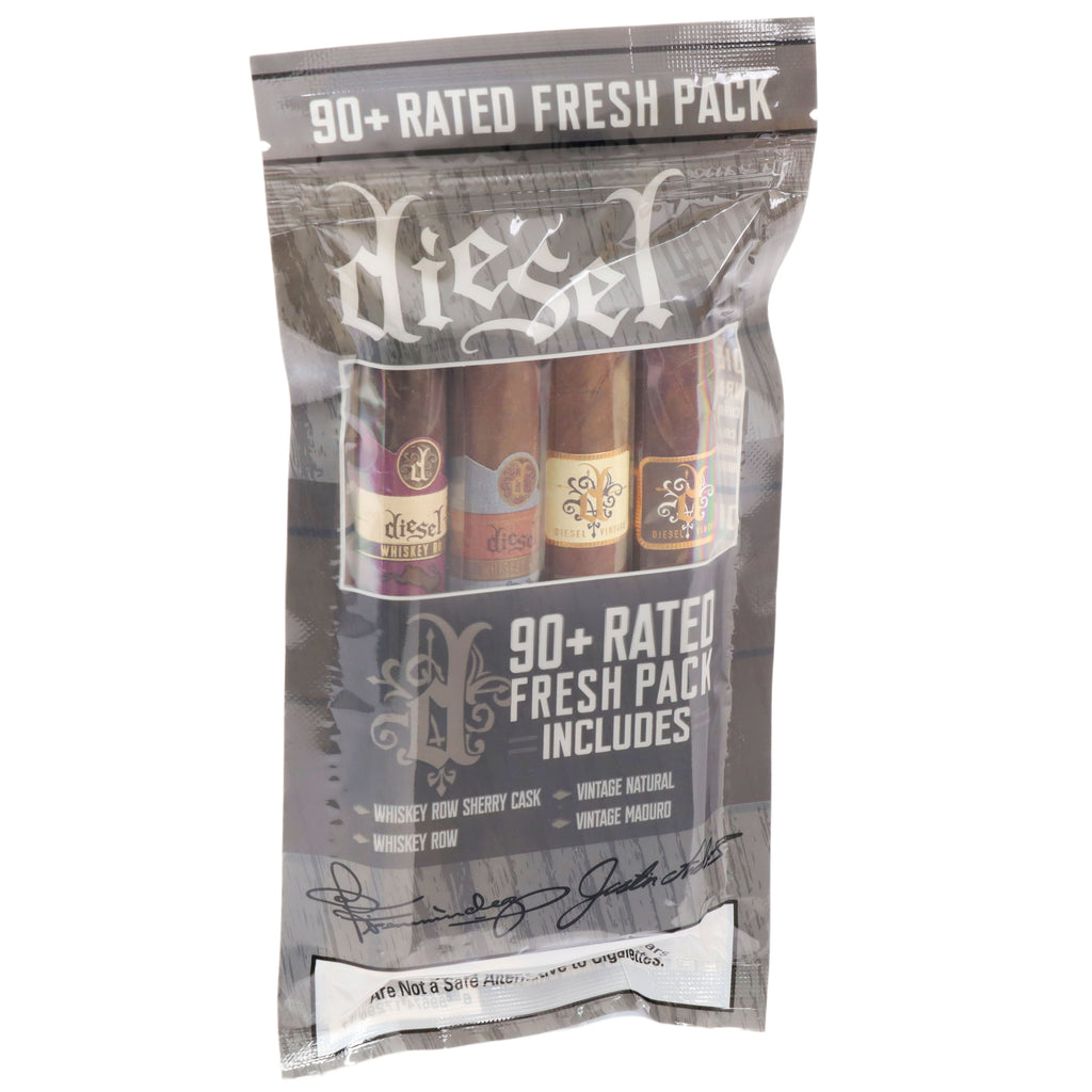 Diesel 90+ Rated Fresh Pack 4-Cigar Sampler Box