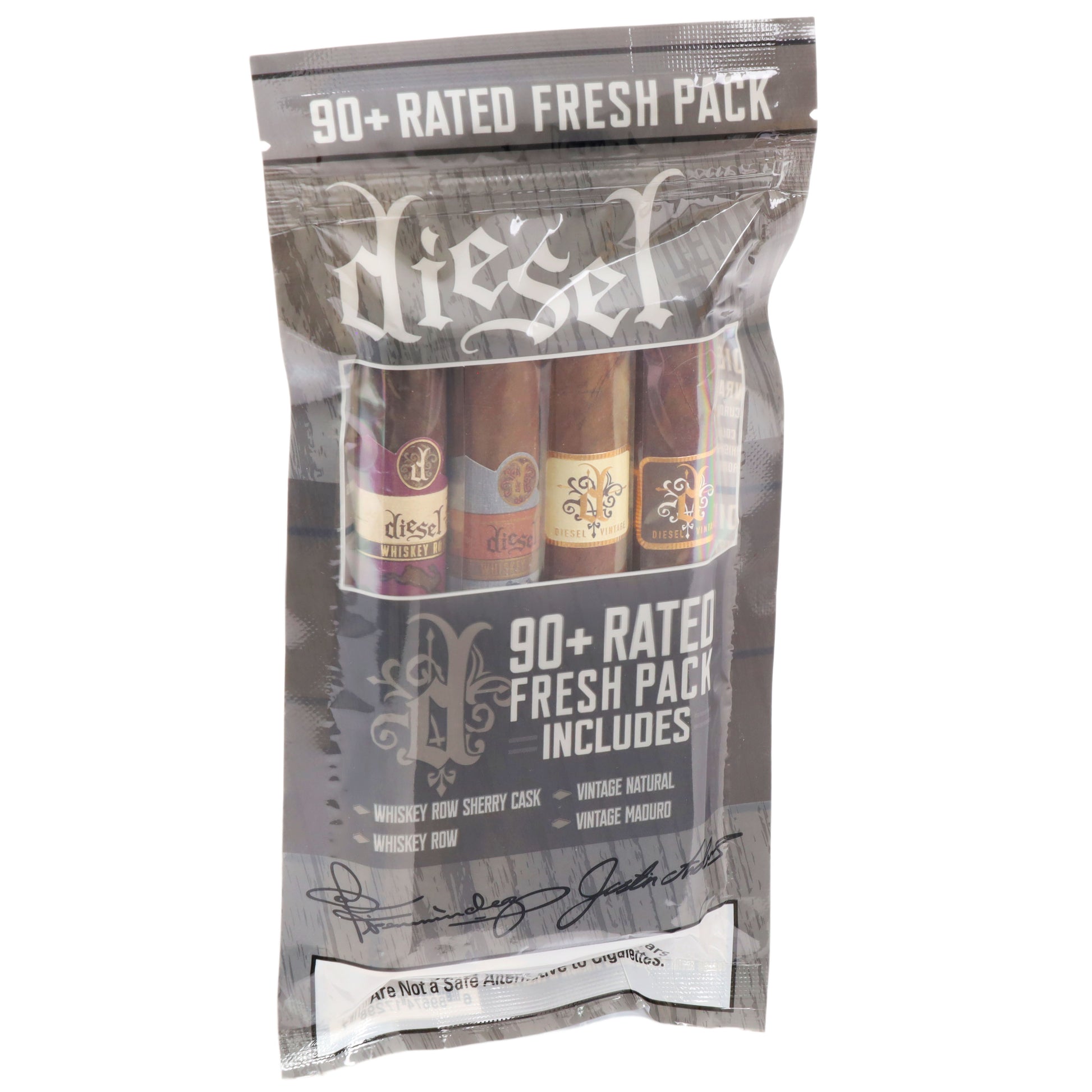Diesel 90+ Rated Fresh Pack 4-Cigar Sampler Box