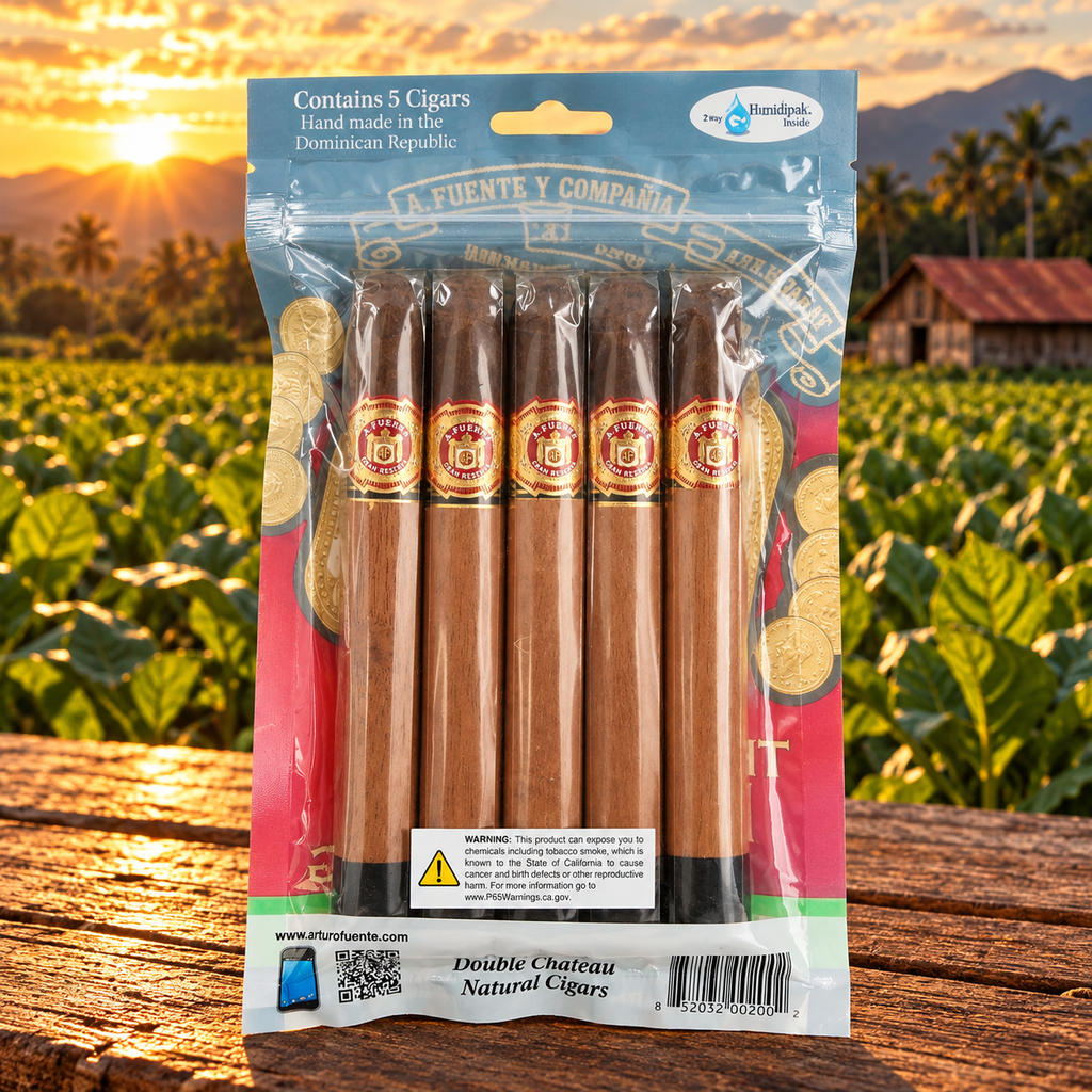 Arturo Fuente Double Chateau Sun Grown 5 Pack Display