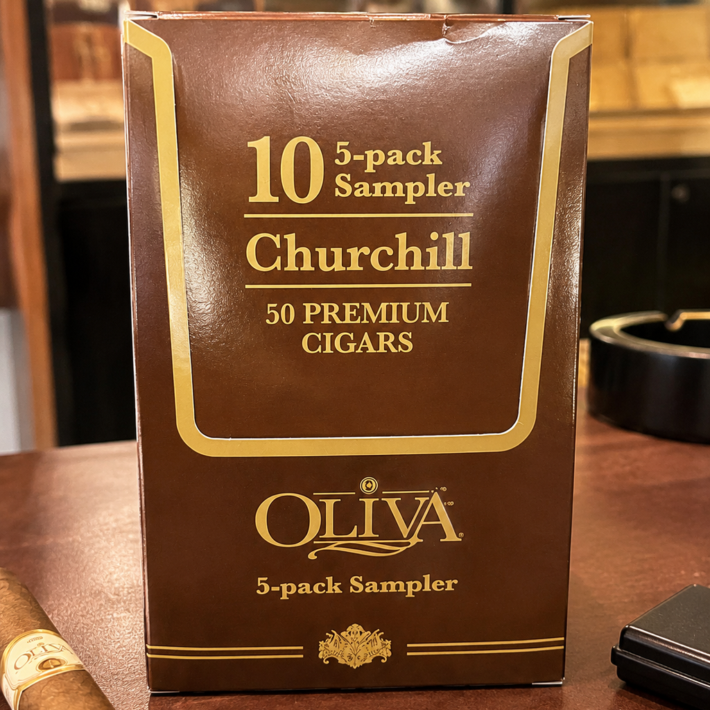 Oliva Churchill 5-Cigar Sampler Fresh Pack Box